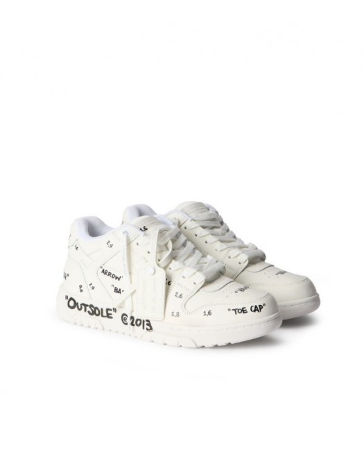 Sneakers OFF WHITE, Out Of Office Leather Sneakers - OWIA259F25LEA0070110