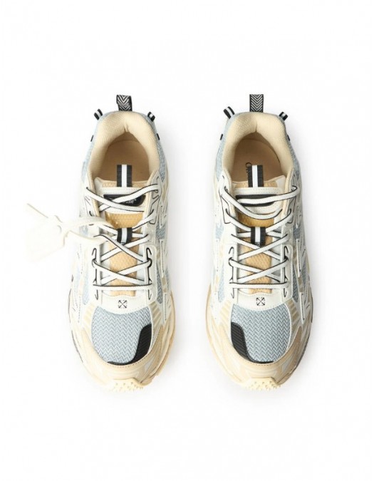 Sneakers OFF WHITE, Be Right Back Sneakers, LIGHT GREY - CARAMEL - OWIA289S26FAB0010564