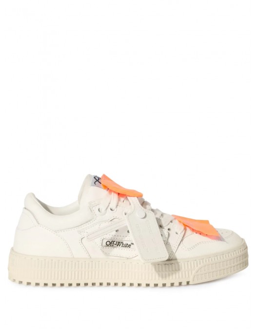 Sneakers OFF WHITE, 3.0 Off Court, Low Top, Orange Details, Arctic White - OWIA28EC99LEA0010120