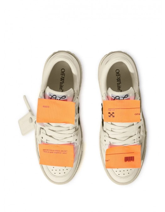 Sneakers OFF WHITE, 3.0 Off Court, Low Top, Orange Details, Arctic White - OWIA28EC99LEA0010120