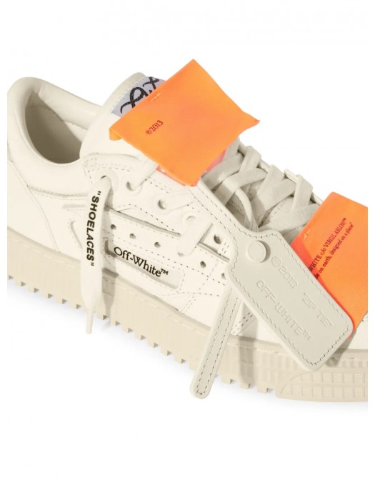 Sneakers OFF WHITE, 3.0 Off Court, Low Top, Orange Details, Arctic White - OWIA28EC99LEA0010120