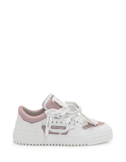 Sneakers OFF WHITE, 3.0 Off Court, Low Top, Pink Details, Arctic White - OWIA28ES25LEA003013C