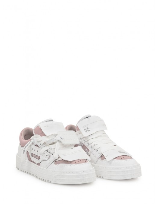 Sneakers OFF WHITE, 3.0 Off Court, Low Top, Pink Details, Arctic White - OWIA28ES25LEA003013C