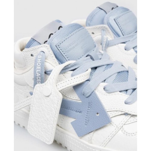 Sneakers OFF WHITE, leather sneakers 3.0 Floating Arrow, Alb