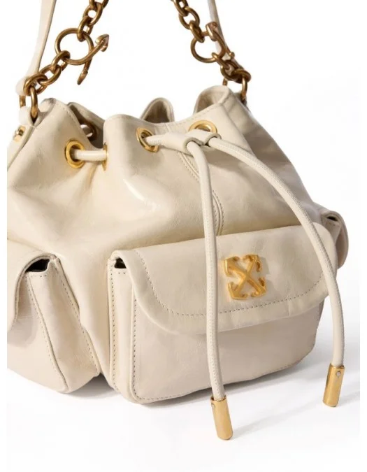 Geanta OFF WHITE, Dumbo.B Bucket Bag - OWMY002C99LEA0010400