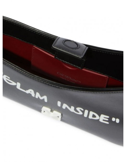 Geanta OFF WHITE, Jitney Quote shoulder bag - OWNN18AC99LEA0011001