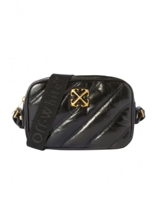 Geanta OFF WHITE, quilted camera bag - OWNN18EC99LEA0011000