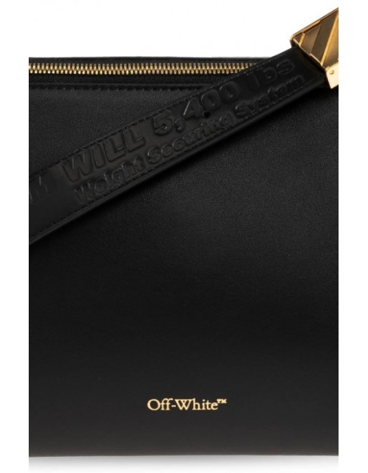 Geanta OFF WHITE, Logo Plaque Zip-Up Shoulder Bag - OWNN18MS26LEA0011000