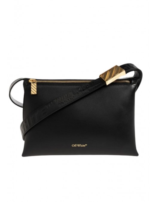 Geanta OFF WHITE, Logo Plaque Zip-Up Shoulder Bag - OWNN18MS26LEA0011000