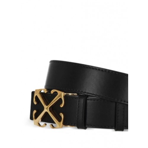 Curea OFF WHITE, signature Arrows motif-buckle leather belt