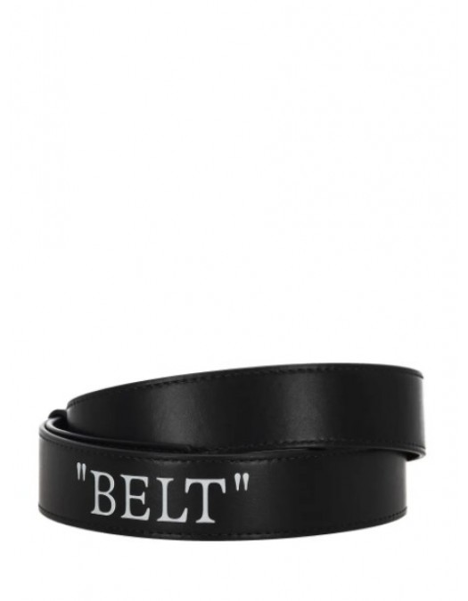 Curea OFF WHITE, signature Arrows motif-buckle leather belt - OWRB13AC99LEA0011001