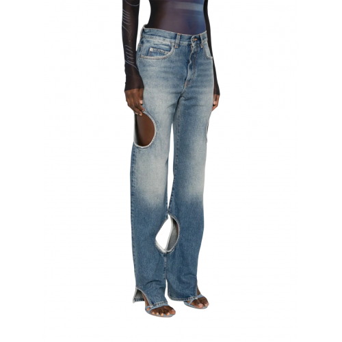 Blugi OFF WHITE, Meteor Design, Light Blue