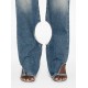 Blugi OFF WHITE, Meteor Design, Light Blue - OWYA06AC99DEN0014500 Blugi OFF WHITE, Meteor Design, Light Blue - OWYA06AC99DEN0014500
