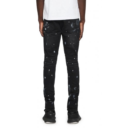 Jeans PURPLE, P001 Black Overspray, Low-rise Skinny Jeans