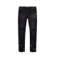 Jeans PURPLE, P001 Black Overspray, Low-rise Skinny Jeans - P001BRKS122
