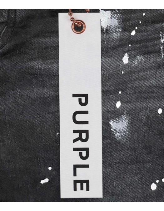 Jeans PURPLE, P001 Black Overspray, Low-rise Skinny Jeans - P001BRKS122