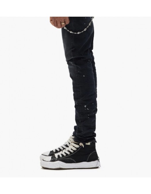 Jeans PURPLE, P001 low-rise, Reflective Paint Repair - P001CRPR524