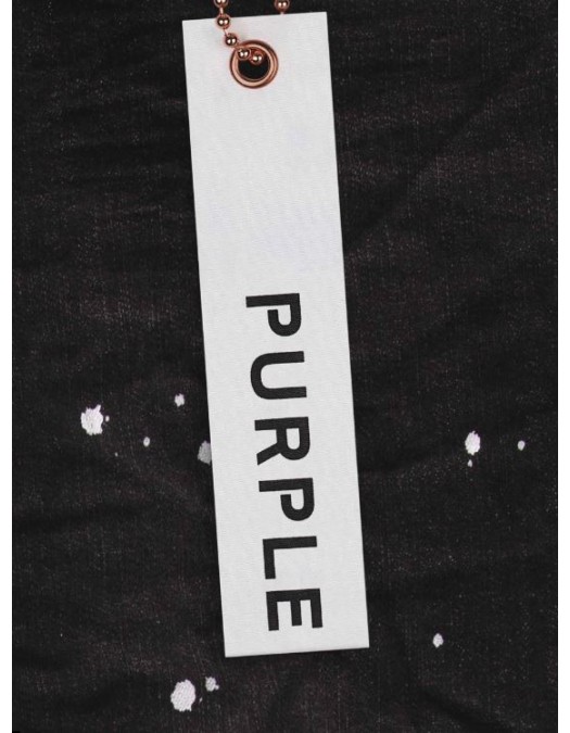 Jeans PURPLE, Low rise skinny, Black Overspray - P001LIVI122