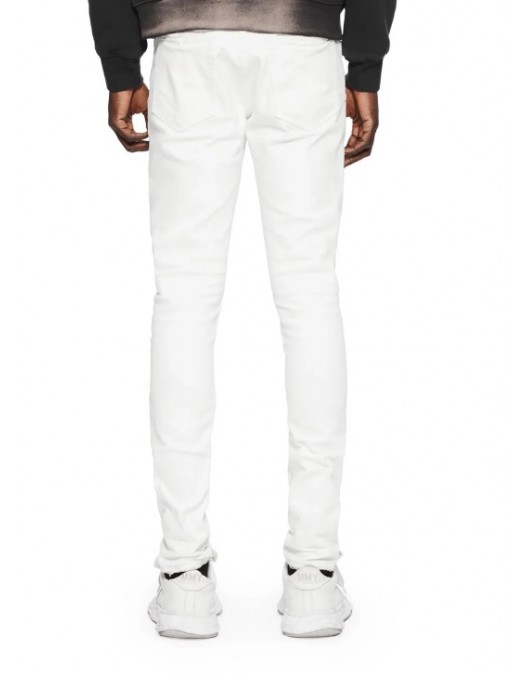 Jeans PURPLE, P001 White, Low-rise Skinny Jeans - P001OPWH122