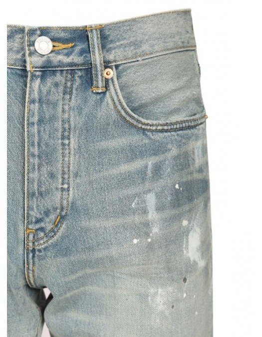 JEANS Purple, Distressed Slash Jeans, Mid-rise - P011LIAC526