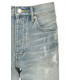 JEANS Purple, Distressed Slash Jeans, Mid-rise - P011LIAC526