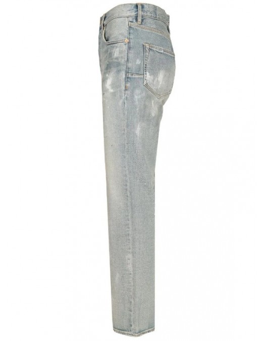 JEANS Purple, Distressed Slash Jeans, Mid-rise - P011LIAC526