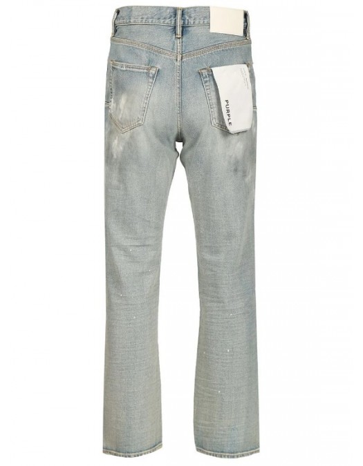 JEANS Purple, Distressed Slash Jeans, Mid-rise - P011LIAC526