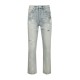 JEANS Purple, Distressed Slash Jeans, Mid-rise - P011LIAC526