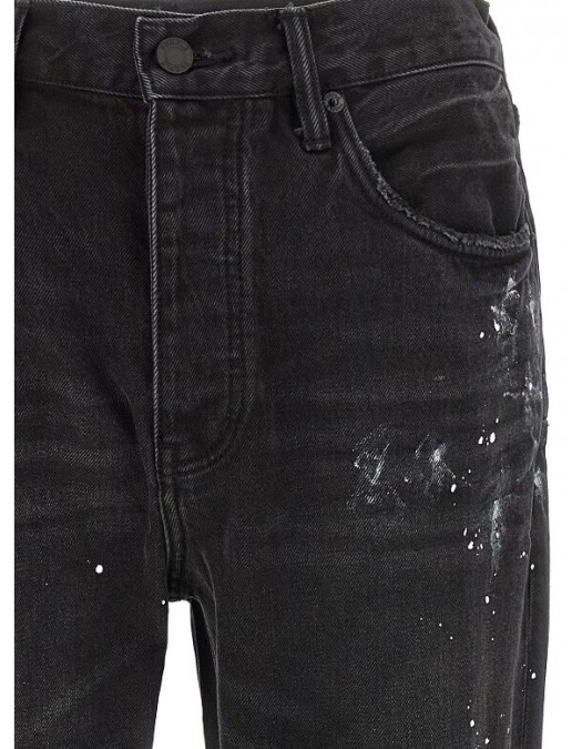 Jeans PURPLE, P011 Knee Slit Paint' jeans, Regular fit - P011RKS526