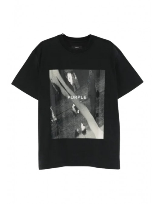 Tricou PURPLE,  T-shirt with print, black - P104TBDS126