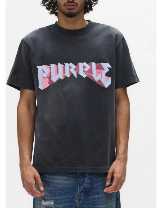 Tricou PURPLE, HWT JERSEY SS TEE, BLACK - P117HBDP126
