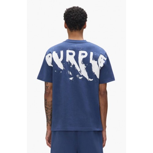 Tricou PURPLE, Purple Brand Painted Wordmark Tee