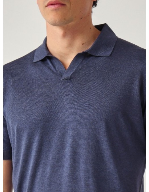 Tricou GRAN SASSO, Men's silk polo shirt - P20264312923503570
