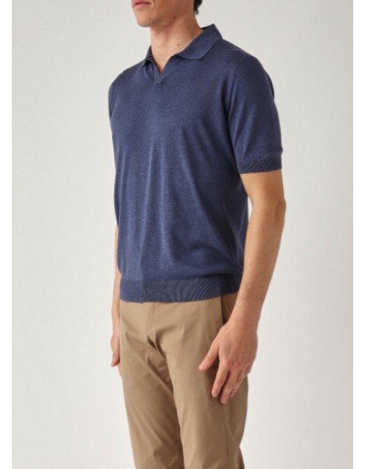 Tricou GRAN SASSO, Men's silk polo shirt - P20264312923503570