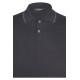Tricou polo GRAN SASSO, Luxury Silk Cotton Polo, Negru - P20264314216224099