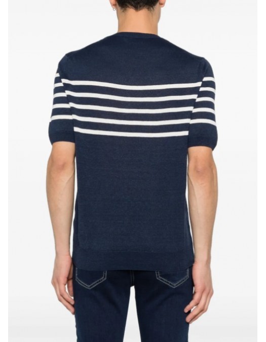 Tricou GRAN SASSO, striped short-sleeve sweater - P20265716918666598
