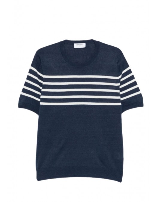 Tricou GRAN SASSO, striped short-sleeve sweater - P20265716918666598