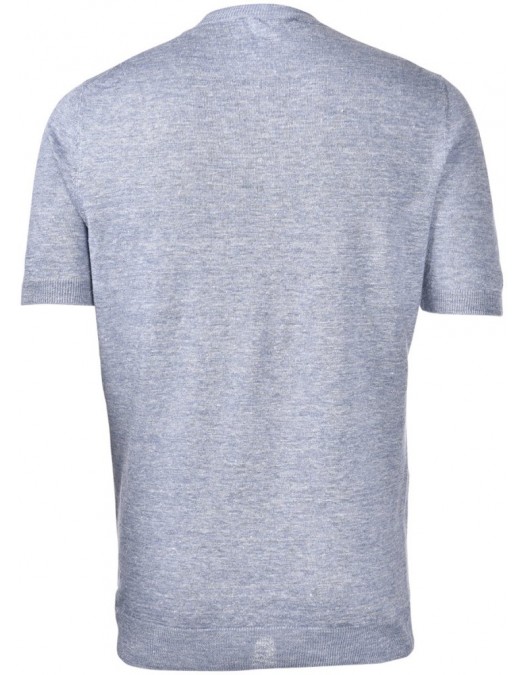 Tricou GRAN SASSO, Interlock pima cotton t-shirt, Blue - P2026571772480153003