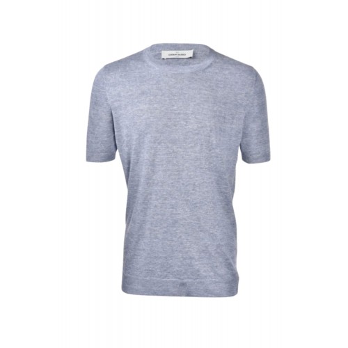 Tricou GRAN SASSO, Interlock pima cotton t-shirt, Blue