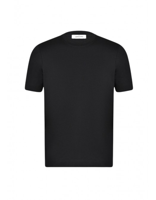 Tricou GRAN SASSO, Interlock pima cotton t-shirt, Negru - P20266013981001099