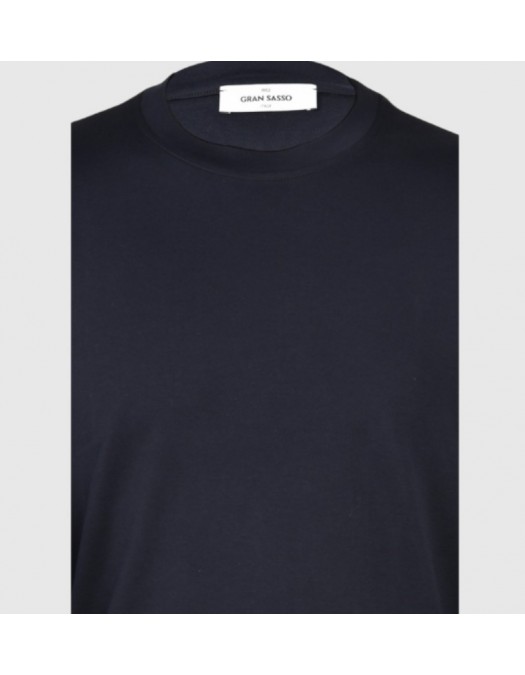 Tricou GRAN SASSO, Interlock pima cotton t-shirt, Bleumarin - P20266013981001598