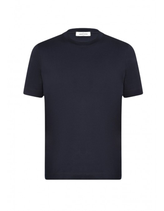 Tricou GRAN SASSO, Interlock pima cotton t-shirt, Bleumarin - P20266013981001598