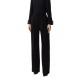 PANTALONI ELISABETTA FRANCHI, Pleats, Gold Details, Black - PA06940EC110 PANTALONI ELISABETTA FRANCHI, Pleats, Gold Details, Black - PA06940EC110