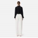 PANTALONI ELISABETTA FRANCHI, Pleats. Gold Details, White - PA06940EC360 PANTALONI ELISABETTA FRANCHI, Pleats. Gold Details, White - PA06940EC360