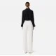 PANTALONI ELISABETTA FRANCHI, Pleats. Gold Details, White - PA06940EC360 PANTALONI ELISABETTA FRANCHI, Pleats. Gold Details, White - PA06940EC360