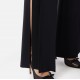 PANTALONI ELISABETTA FRANCHI, Slim Fit, Satin Details, Black - PA06951E2110 PANTALONI ELISABETTA FRANCHI, Slim Fit, Satin Details, Black - PA06951E2110
