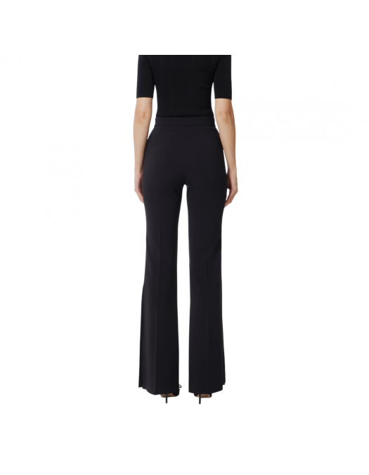 PANTALONI ELISABETTA FRANCHI, Slim Fit, Satin Details, Black - PA06951E2110 PANTALONI ELISABETTA FRANCHI, Slim Fit, Satin Details, Black - PA06951E2110