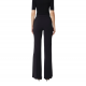 PANTALONI ELISABETTA FRANCHI, Slim Fit, Satin Details, Black - PA06951E2110 PANTALONI ELISABETTA FRANCHI, Slim Fit, Satin Details, Black - PA06951E2110