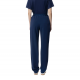 PANTALONI ELISABETTA FRANCHI, Satin Details, Tuxedo, Navy Blue - PA07351E2DC8 PANTALONI ELISABETTA FRANCHI, Satin Details, Tuxedo, Navy Blue - PA07351E2DC8