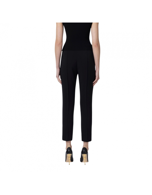 PANTALONI ELISABETTA FRANCHI, Logo Insert, Classic, Black - PA07651E2110 PANTALONI ELISABETTA FRANCHI, Logo Insert, Classic, Black - PA07651E2110